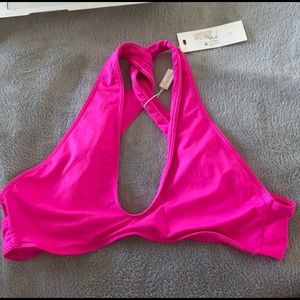 FRANKIE’S BIKINIS river top in fuschia